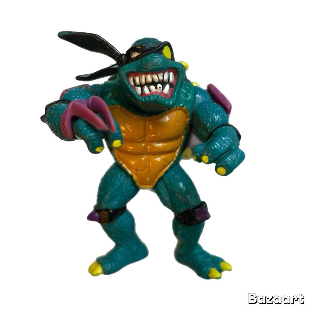 1990 Slash TMNT Teenage Mutant Ninja Turtles Figure Vintage Playmates Turtle